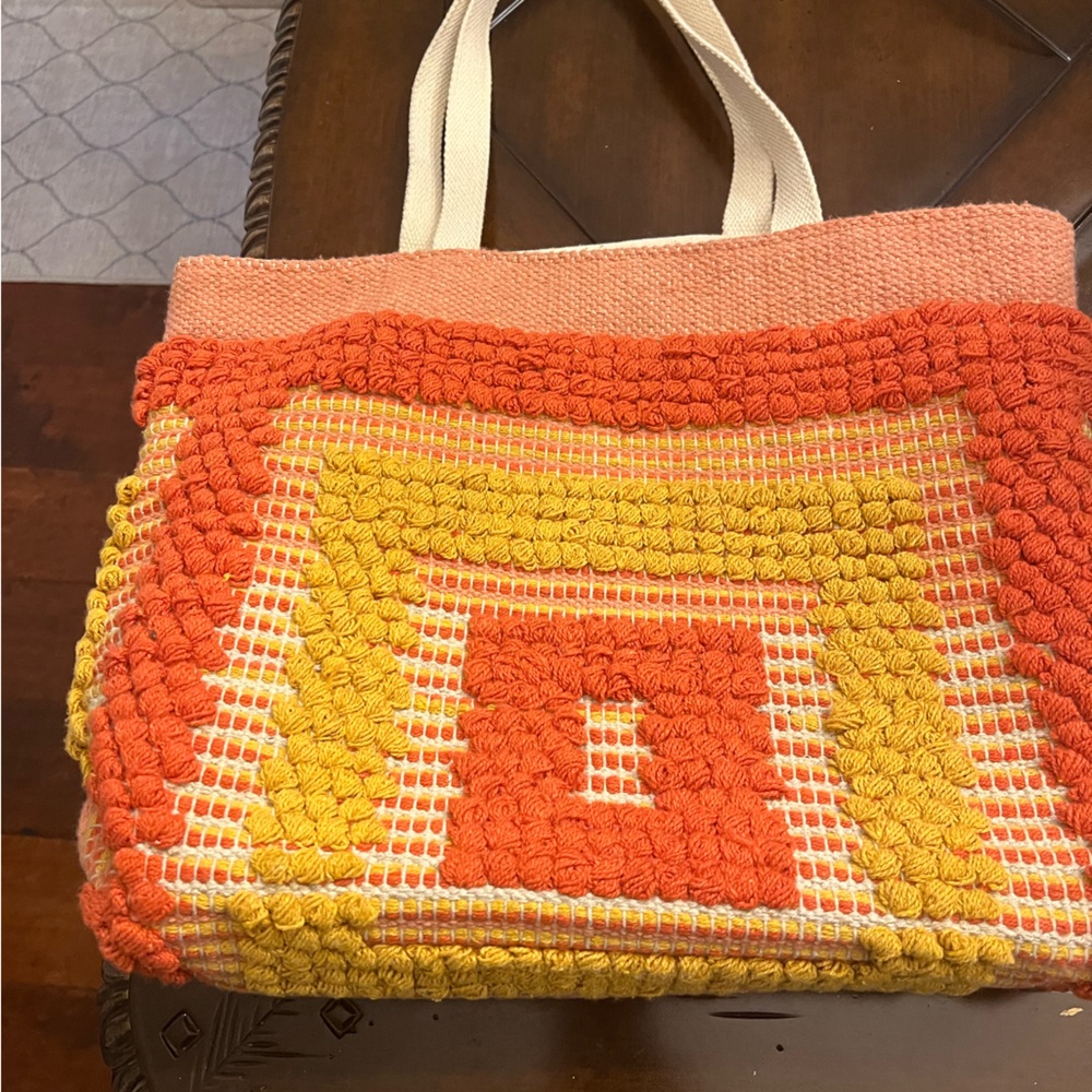 Boho Tote Bag Woven Loop - image 1